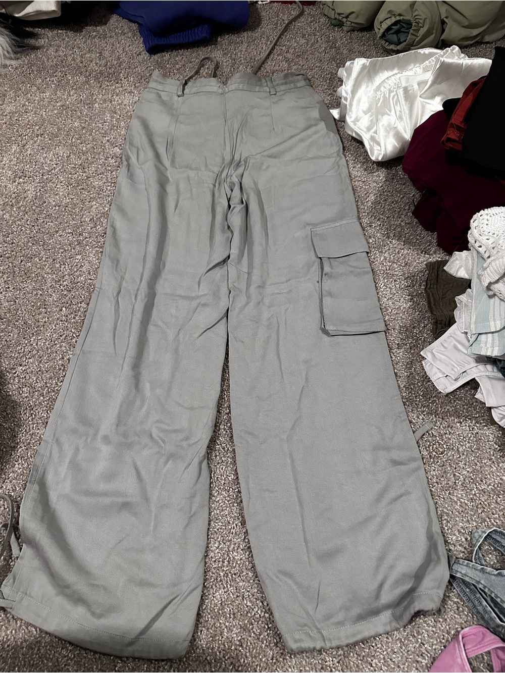 Sincerely Jules Sage Drawstring Cargo Pants - Picture 2 of 2